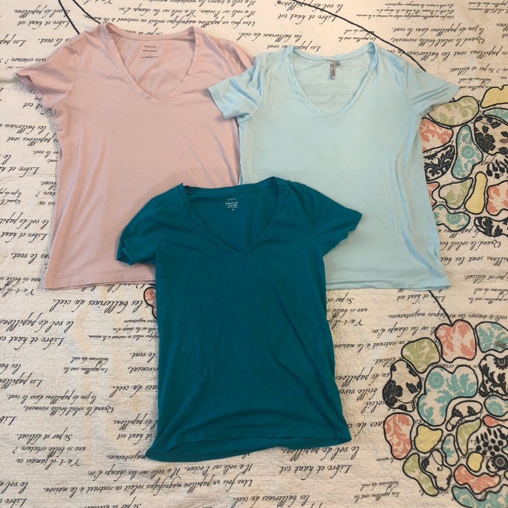 Slub Style Tee Bundle Banana Republic and J Crew